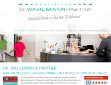 Tablet Screenshot of drwahlmann.de